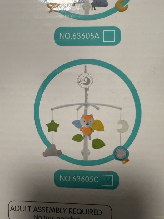 Нова музикална въртележка за бебешка кошара Konig Kids