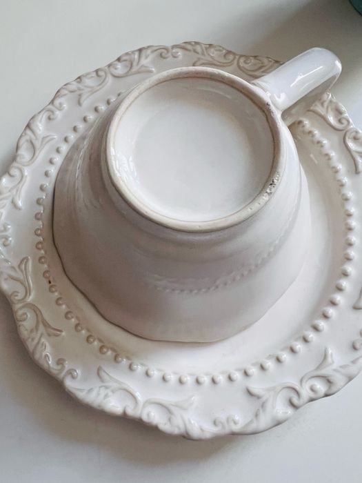 Чайная пара, подарочная, керамика (чашка и блюдце)