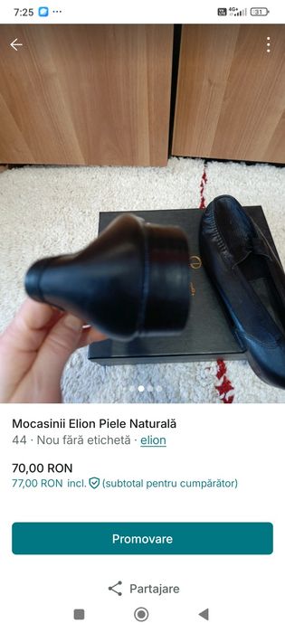 Mocasini Piele Naturală Elion
