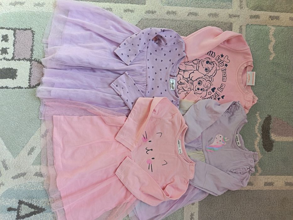 4 рокли за момиче размер 86