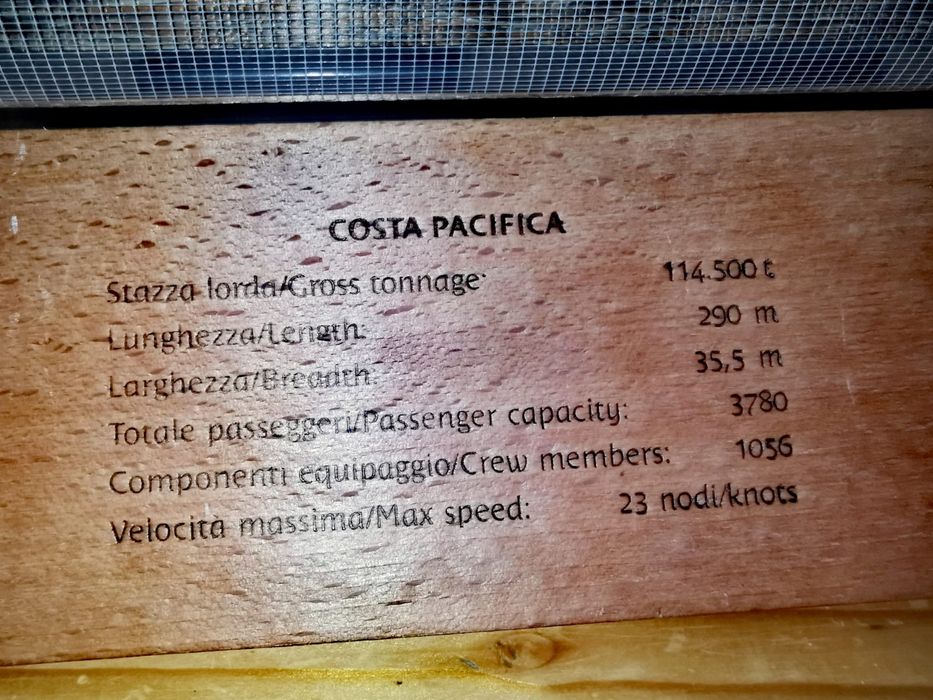 Кораб рядък модел Costa Pacifica 21 см колекция круизни кораби лодки