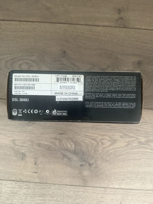 Wi-Fi роутер D-Link DSL-2640U