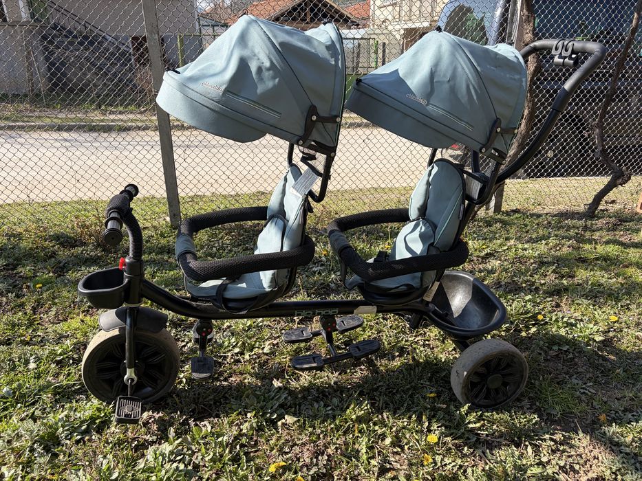 Детска двойна триколка