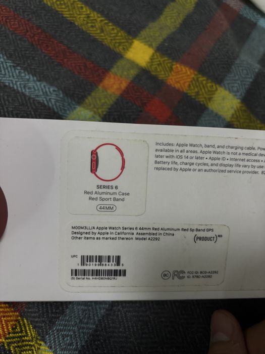 Apple Watch 6 Red Sport Band