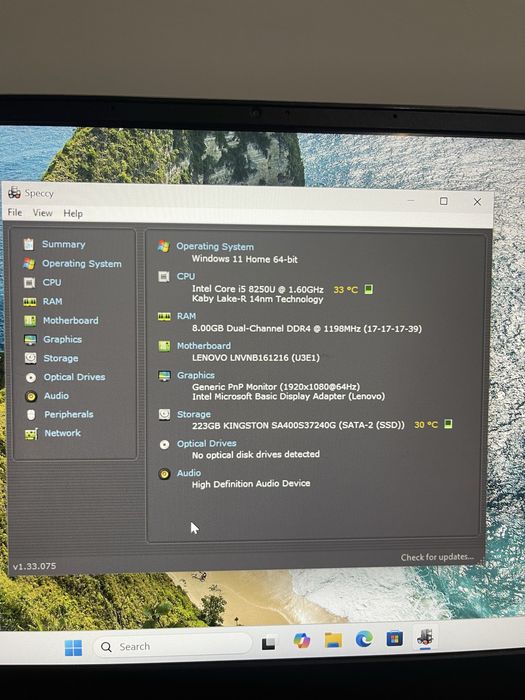 Vand  Lenovo IdeaPad 330S-14IKB i5-8250U 8GB RAM SSD 240GB Full HD