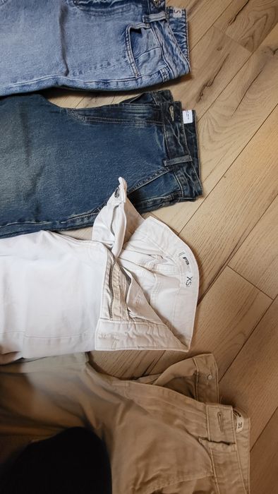 Jeans/ blugi drepți, largi, 34/36/S fete/femei set 7 bucăți