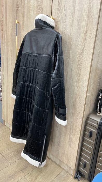 Дубленка длинная в подарок куртка