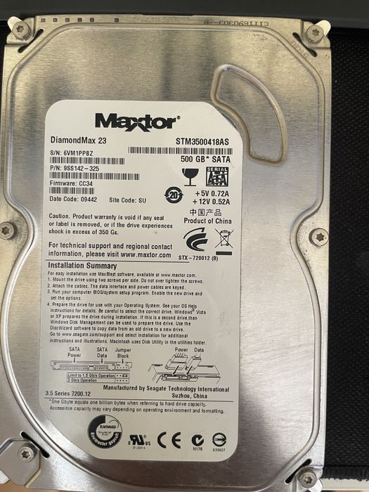 Продаю жесткий диск Western Digital blue 1 тб