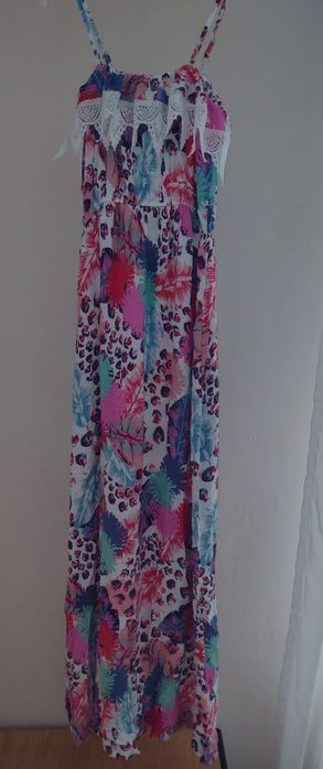 Rochie lunga multicoloră