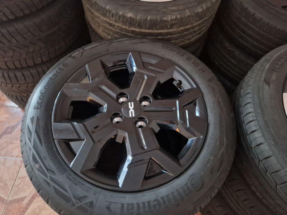 Jante aliaj 4x100 r16 anvelope 195 55 16 Dacia