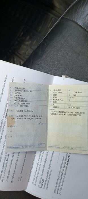 Vand Opel Vectra-B
