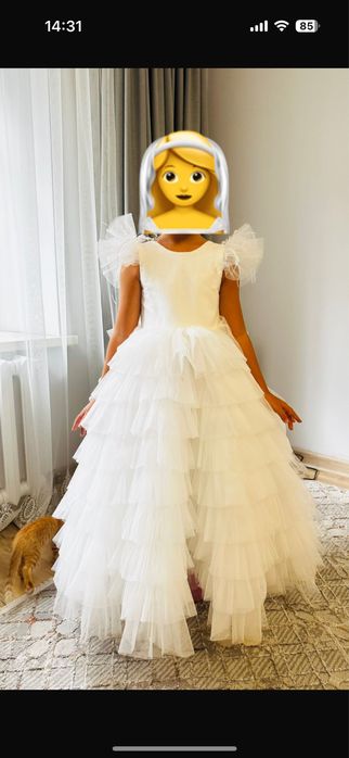 Продам бальное платье, рост 122