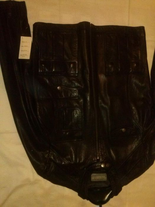 Geaca barbati din piele ovine, culoare neagra