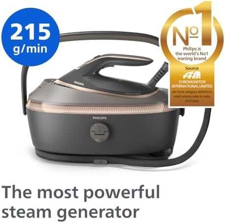 Нова Philips PerfectCare 8000 парна станция OptimalTEMP 1.4L PSG8200/80 за гладене дрехи