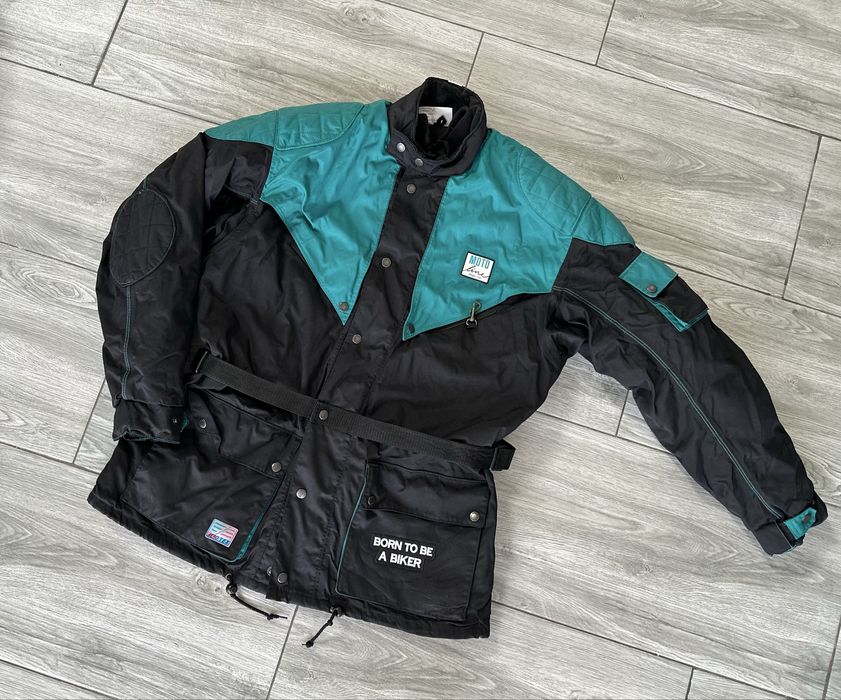 Geaca moto lime negru