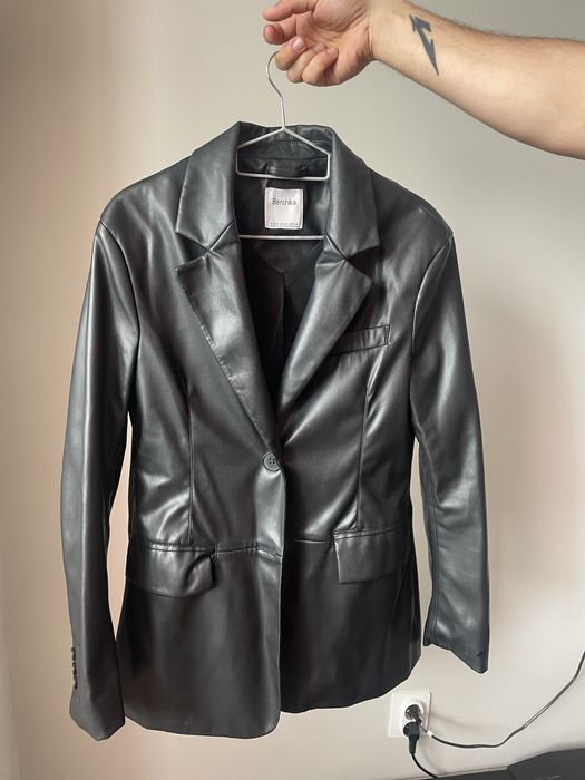 Кожено сако дамско