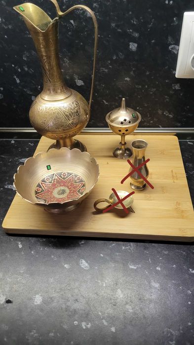 подноси, вази, фруктиери, кандило месингови, старинни