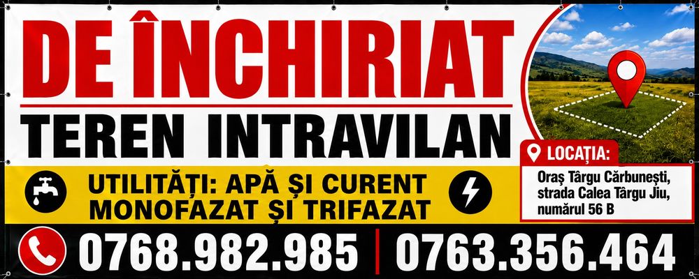 Teren intravilan de inchiriat