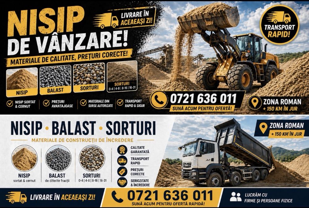 Nisip, balast, sort, umplutura, Pamant,beton concasat