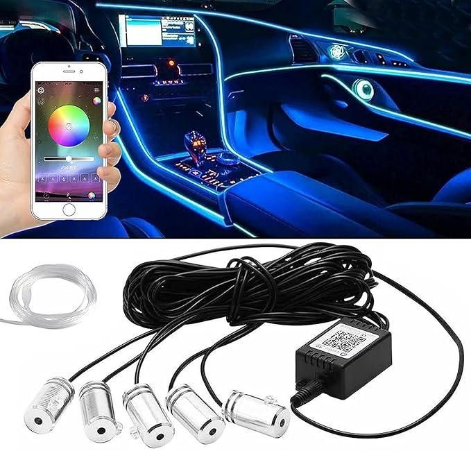 Интериорно Амбиентно LED вътрешна лентова светлина, 16 милиона цвята 5