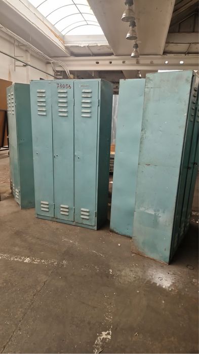 Fisete metalice vintage - 12 buc x 3 compartimente - verde deschis & n