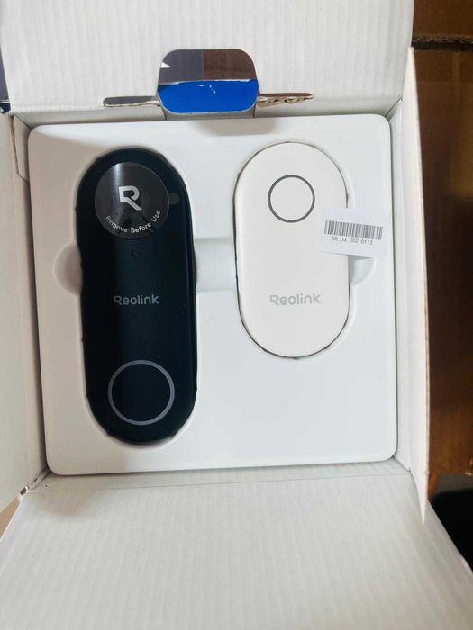 Sonerie video Reolink de 5 MP cu alimentare PoE și semnal sonor, unghi ultra-larg de 180°, audio bidirecțional