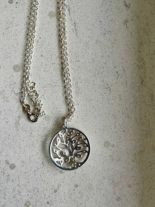 Дървото на живота, сребърно колие, подарък за близък човек, сребро 925