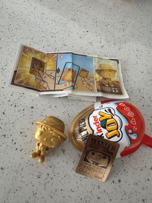 ONE PIECE kinder - GOLDEN LUFFY фигурка!!