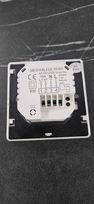 Termostat WiFi digital LCD AYM ME81H, ALB