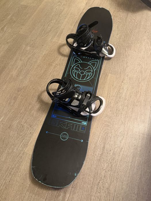 Vand Set snowboard copii  Salomon Grail 125 cm + Legaturi Burton Smalls + ThirtyTwo BOA 36.5