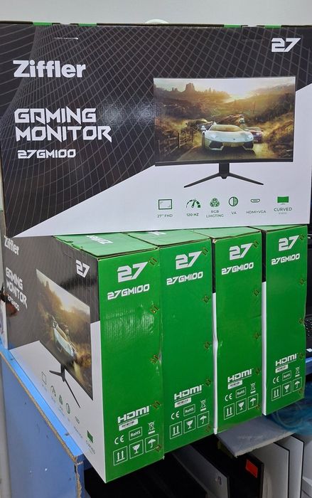 Monitor ZIFFLER 27GM100 27" Curved monitor (HDMI+VGA+DC)VA panel 120hz