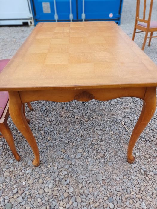 Комплект маса и столове - винтидж стил Луи 16