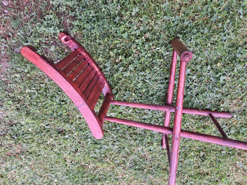 Scăunel pliabil lemn