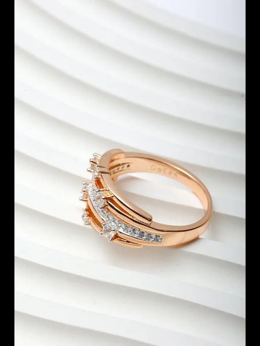 Кольцо позолота 585RG для женщин и девушек медицинский сплав