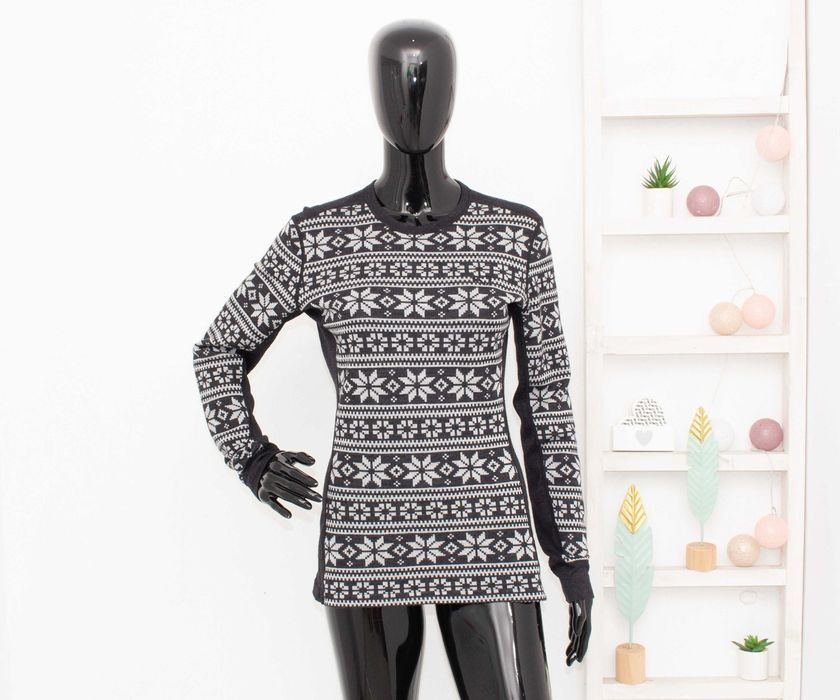 Kari Traa дамска блуза сива термо бельо 60% мериносна вълна L