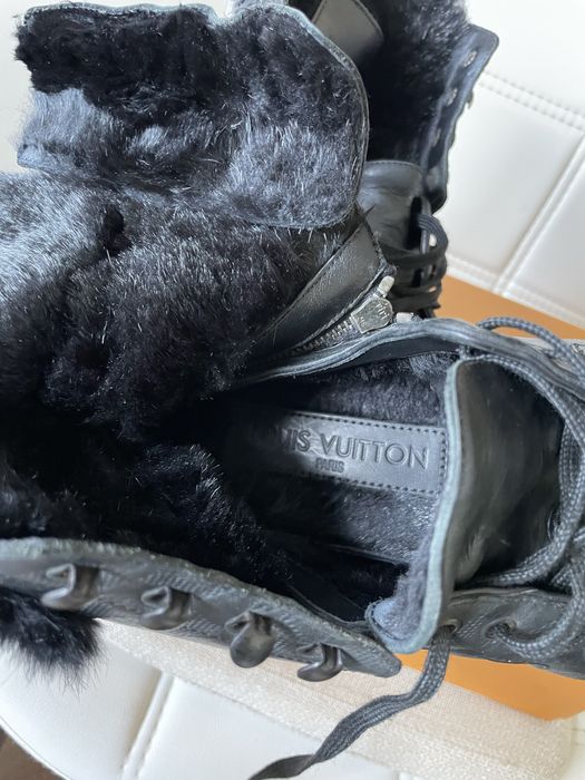 Ghete Louis VuittonTibet Combat 2 Way Damier Infini Leather Men Boots