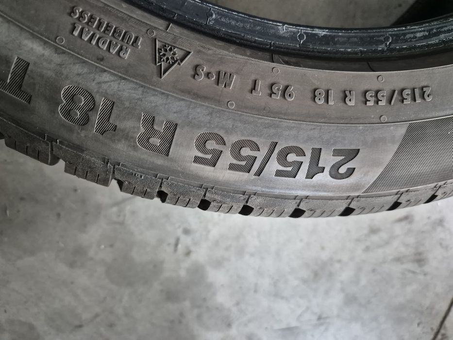 4 anvelope iarna Continental 215 55 18 ca și noi