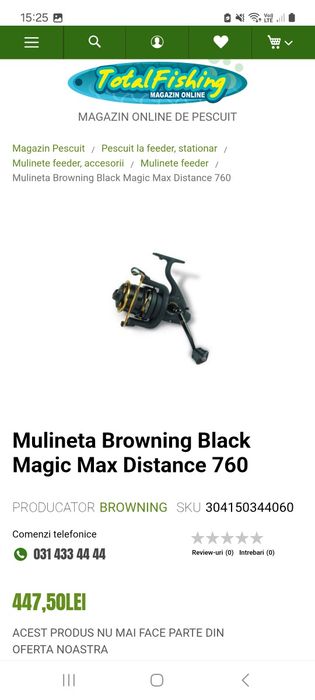mulineta feeder browning black magic distance 760