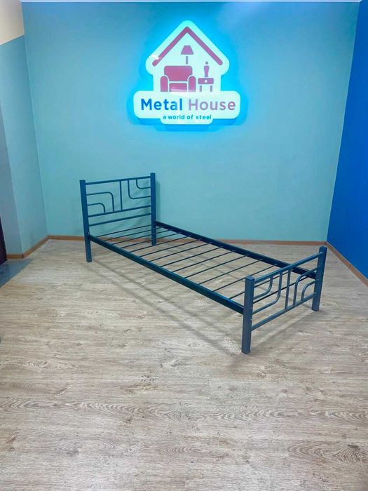 Металлическая кровать односпальная
