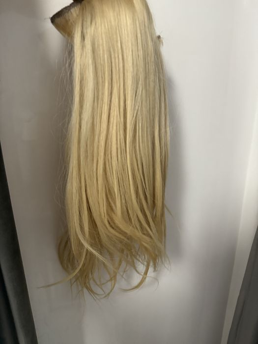 Екстеншън /Премиум естествена коса 50 см | Русa | Отлично състояние