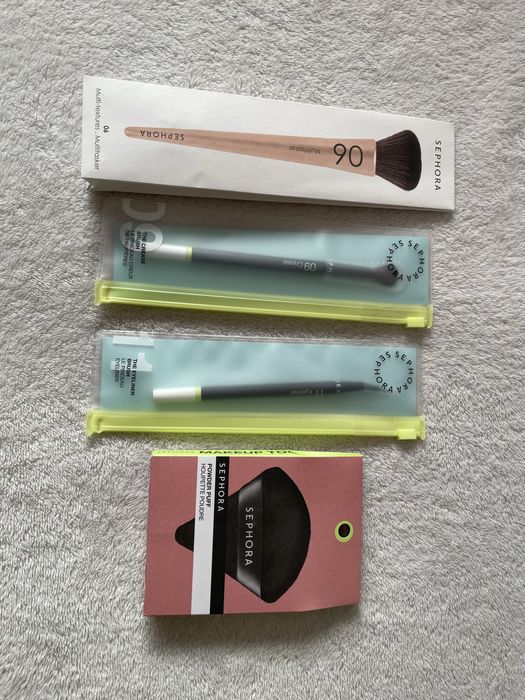 Четка за хайлайтър пудра сенки руж очна линия Sephora MUFE Too Faced