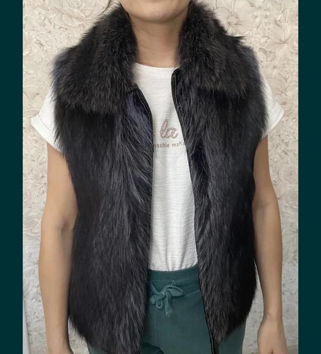 Женский Меховой жилет.