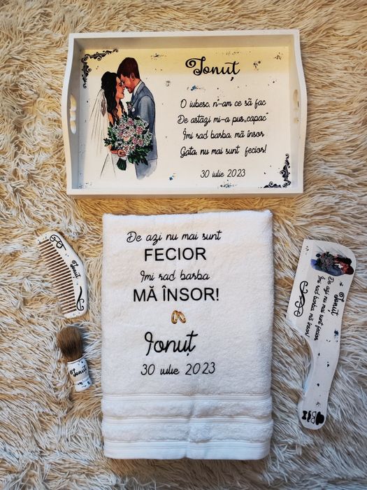 Tăviță mire și mireasă