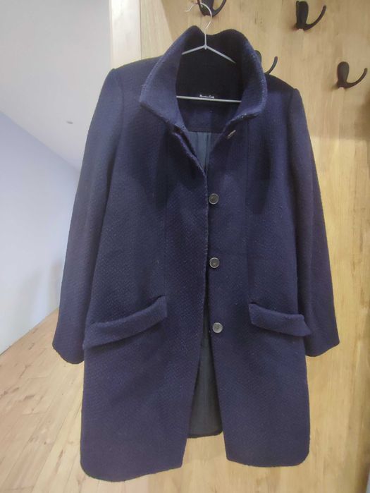 Палто Massimo Dutti тъмно синьо