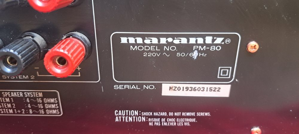 Amplifier Pm-80 Matantz