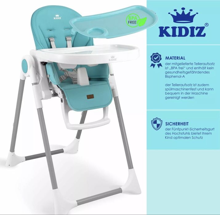 KIDIZ® 3в1 детско столче за хранене