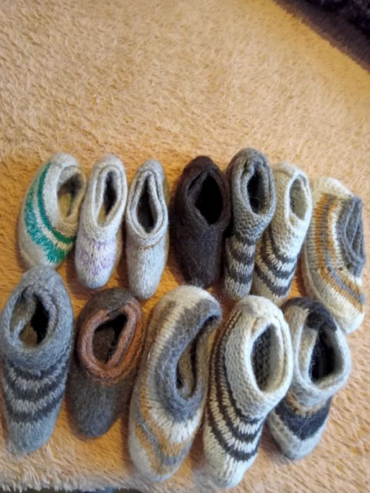 Зимние шерстяные носки
