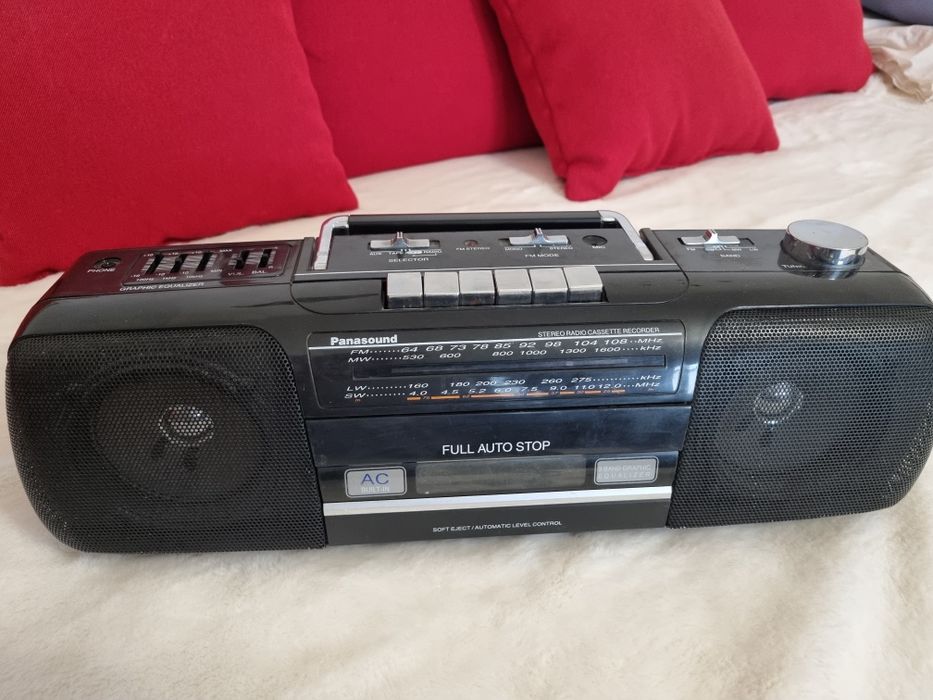 Radiocasetofon vintage original Panasound