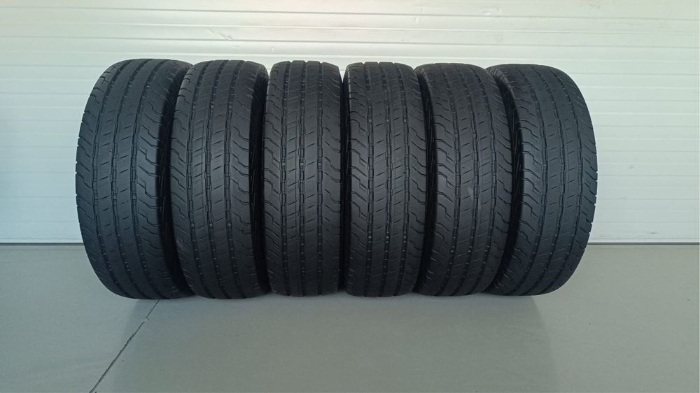 6бр гуми 225/75/R16c/continental contivancontact100/dot0421г/6.5мм