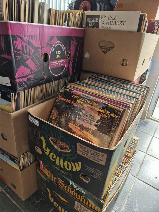 Vand Lot 500lp Discuri Vinil colectie  muzica clasica mixtă straina pentru pick Up